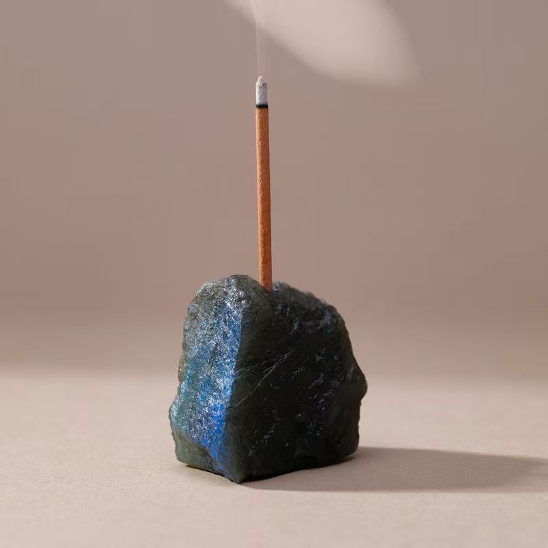 Raw Crystal Incense Holder