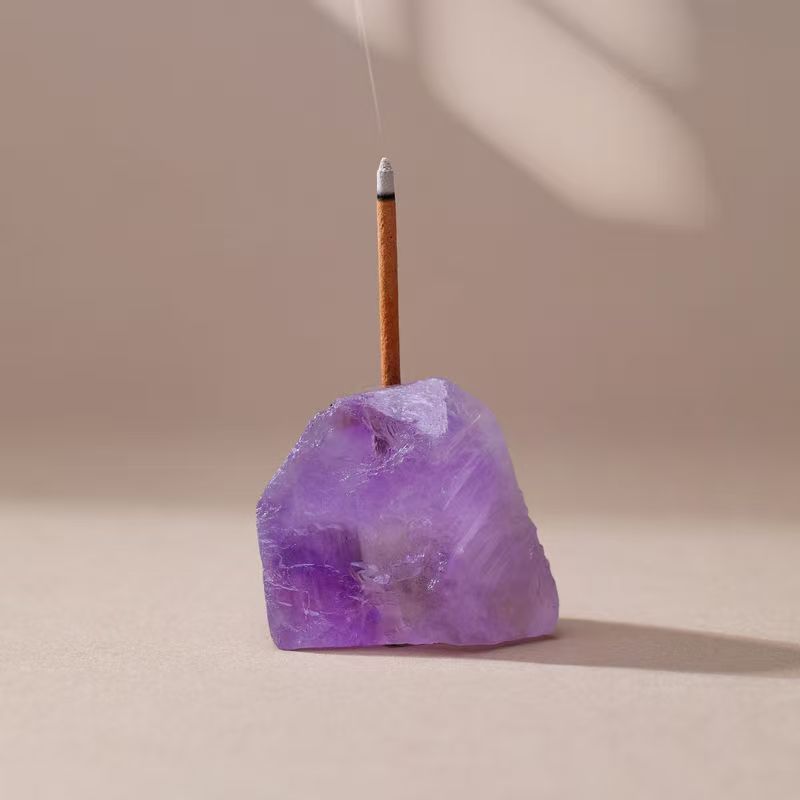 Raw Crystal Incense Holder