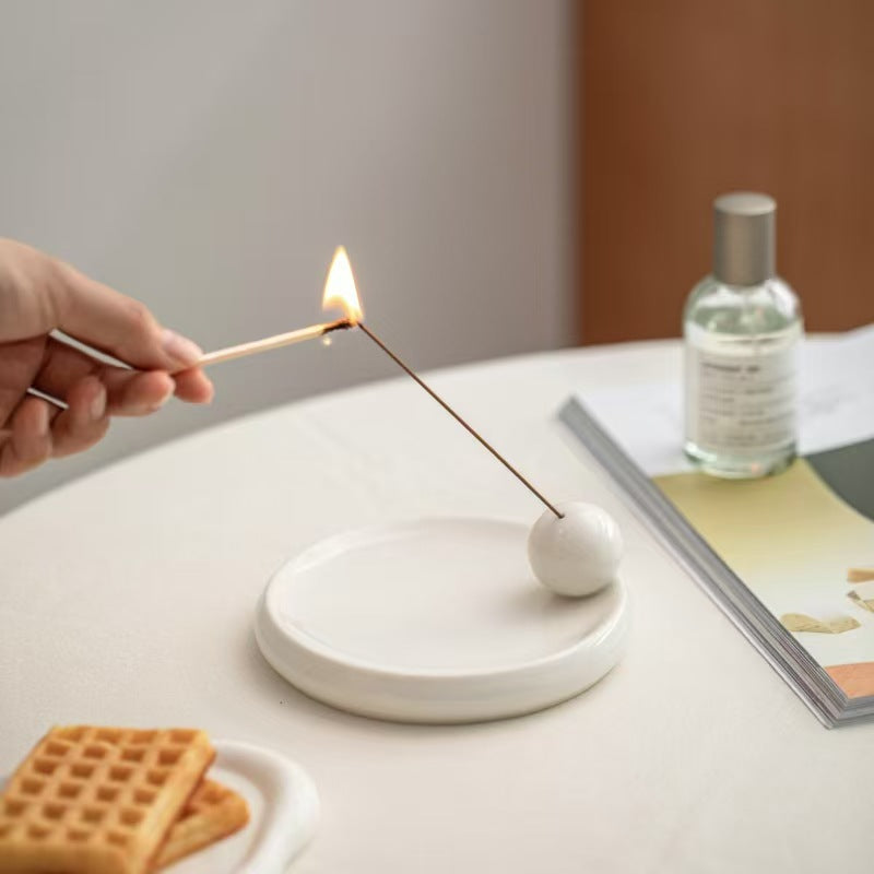 Orb & Ember Ceramic Incense Holder